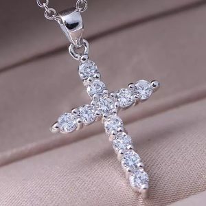 Sterling silver cross necklace